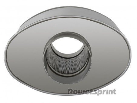 Silencieux Inox Universel Simple Entrée/Sortie 55mm