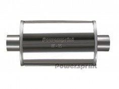 Silencieux Inox Universel Ovale Longueur 470mm 2