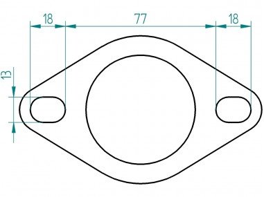 Bride d’Échappement Inox 2 Vis...