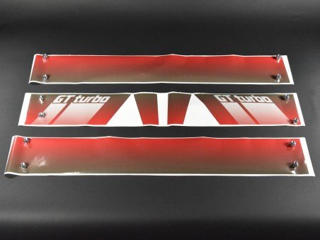 Stickers latéraux 5 Gt Turbo phase 2 rouge