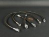 Flexibles de Frein Type Aviation Gainés Noir Megane 3 RS (x4)