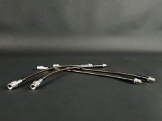 Flexibles de Frein Type Aviation Gainés Noir Clio V6 (x4)