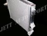 Vue de 3/4 épaisseur faisceau 50mm radiateur aluminium compétition Renault Clio 16S Williams JAS Engineering