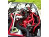 Vue moteur échangeur air air grande capacité 118mm monté sur Renault 5 GT Turbo JAS Engineering