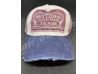 Casquette Vintage Visière Bleue, Patch Rouge