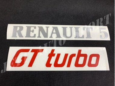 Sticker pour Rénovation de Bandeau de Hayon "Renault 5 Gt Turbo"