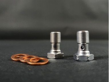 Flexibles de Frein Type Aviation Gainés Noir Megane 4 RS Boîte Manuelle - SRN0630-6