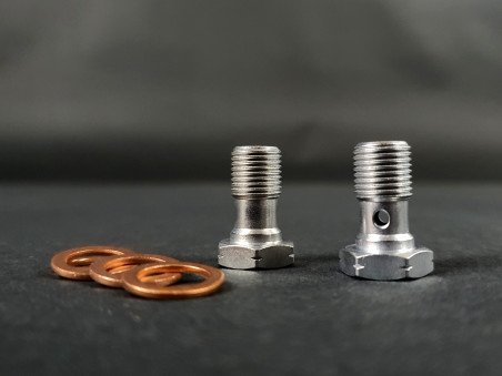 Flexibles de Frein Type Aviation Gainés Noir Megane 4 RS Boîte Manuelle - SRN0630-6