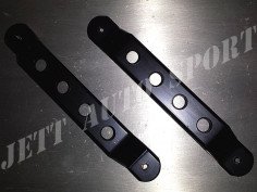 Poignées de Porte Intérieures Alu Noir pour Panneaux Fibres ou Carbone (x2)