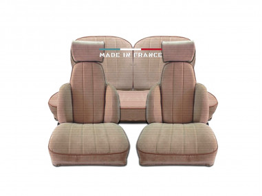 Housses de Sièges R5 Alpine Turbo Beige Côtelé (set complet)