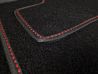 Tapis de Sol Broderie Rouge 5 Gt Turbo (av + ar)