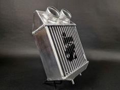 Vue détaillée faisceau et soudures TIG échangeur aluminium Renault 11 Turbo JAS Engineering