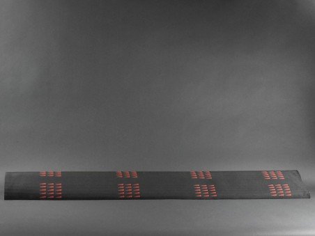 Tissu Anthracite à Fanions Rouges Super 5 Gt Turbo Phase 2 (1m)