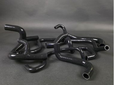 Durites de Refroidissement Silicone Noir Couleur Clio 16S / Williams (kit 6 durites)