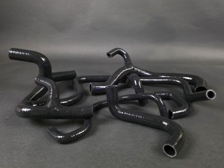 Durites de Refroidissement Silicone Noir Couleur Clio 16S / Williams (kit 6 durites)
