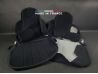 Housses de Sièges R5 Alpine Turbo Noir Côtelé avec Passepoil (set complet)