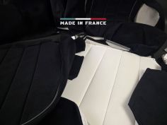 Housses de Sièges R5 Alpine Turbo Noir Côtelé avec Passepoil (set complet) 2