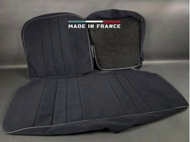 Housses de Sièges R5 Alpine Turbo Noir Côtelé avec Passepoil (set complet) Housses de Sièges R5 Alpine Turbo Noir Côtelé avec Passepoil (set complet)