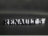 Monogramme de Hayon "Renault 5" Fond Blanc 5 Gt Turbo