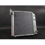 Radiateur eau tout aluminium gros volume 50mm avec soudures TIG et fixations Renault 11 Turbo JAS Engineering