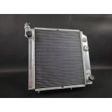 Radiateur eau tout aluminium gros volume 50mm avec soudures TIG et fixations Renault 11 Turbo JAS Engineering