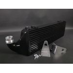 Kit intercooler aluminium noir Megane 3 RS complet avec pattes de relocalisation inox et visserie