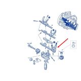 Axe et fourchette de sélection de 5ème vitesse assemblés d origine Renault pour boîte de vitesses JC5