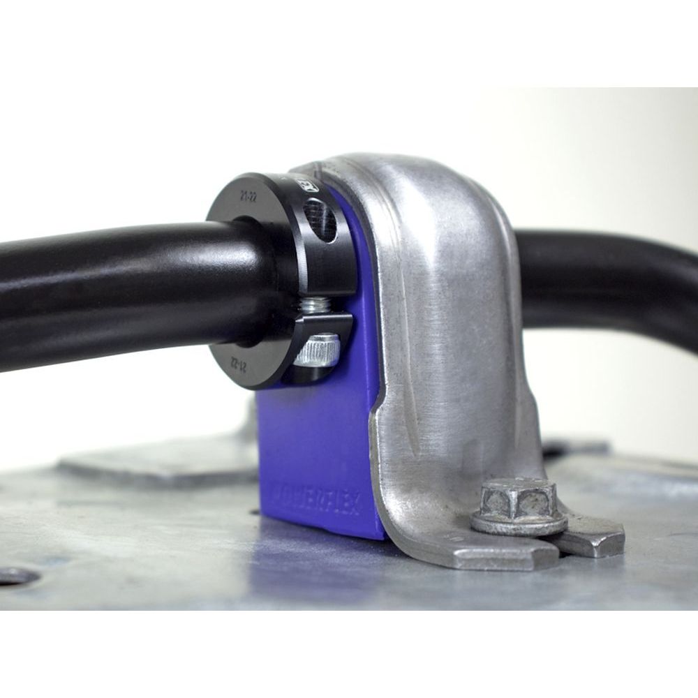 Bagues de verrouillage latéral de barre stabilisatrice 21-22mm Powerflex PFC21-22 en aluminium noir